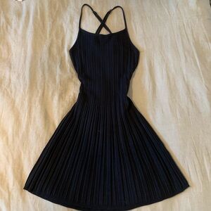 Elegant Black Strappy Dress